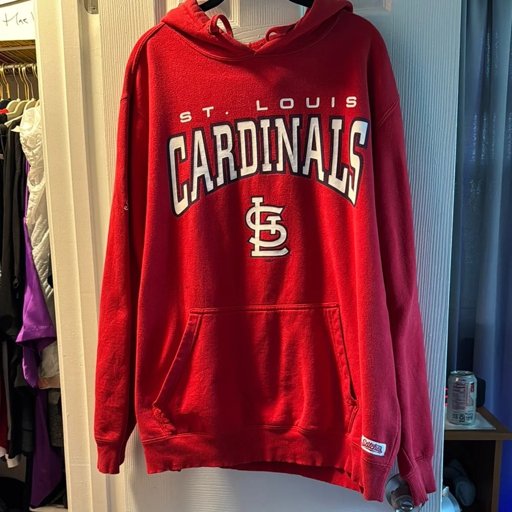 STL Cardinals Red Hoodie UNISEX - Picture 1 of 9